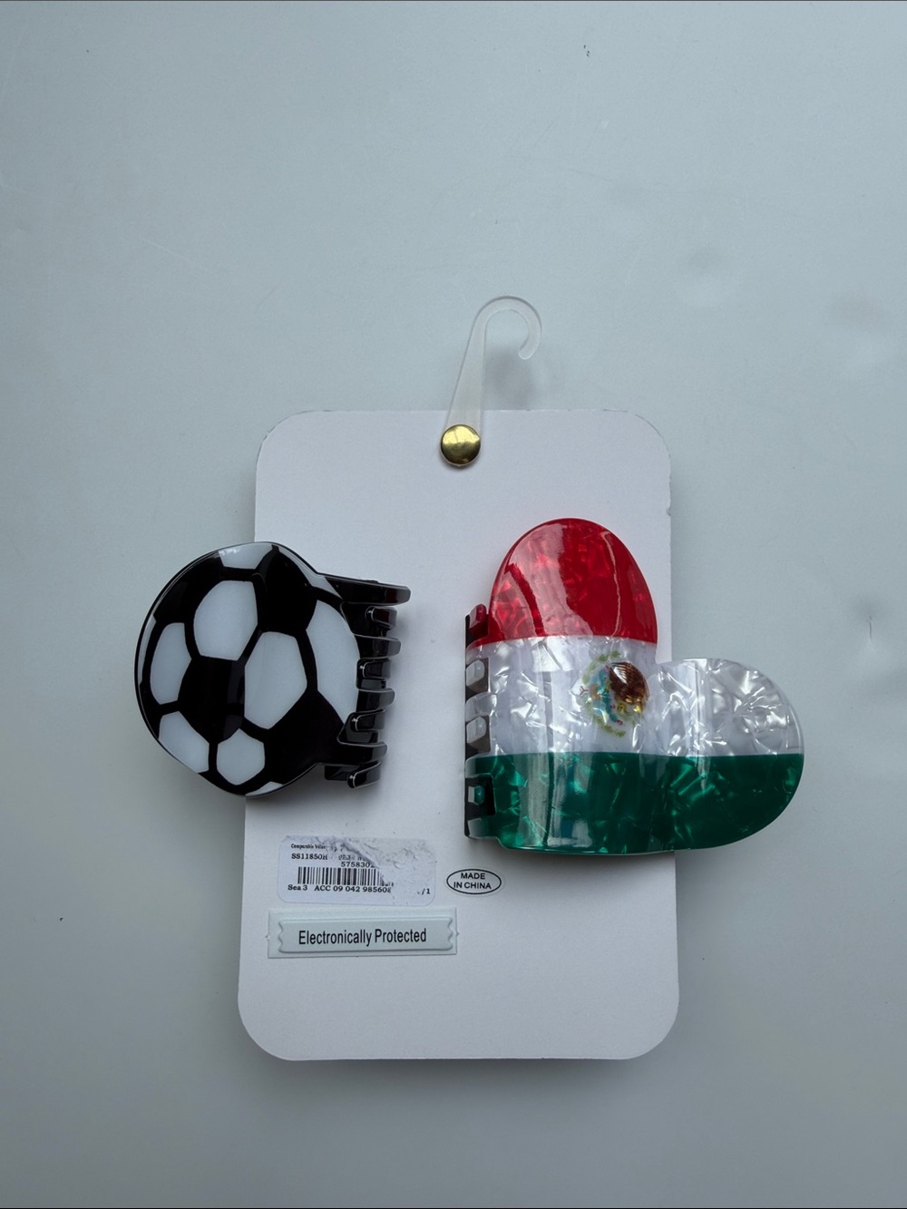 Mexico-themed hair claw clip set. - Picture 8 of 11